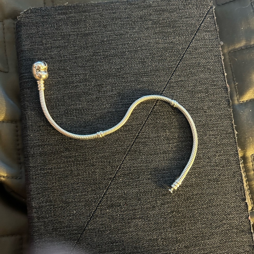 Pandora Moments Heart Clasp Snake Chain Bracelet